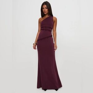 Princess Polly Ultraviolet One Shoulder Lace Dress